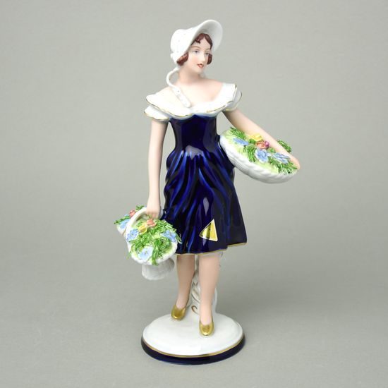 Zahradnice 27 cm, ISIS, Porcelánové figurky Duchcov