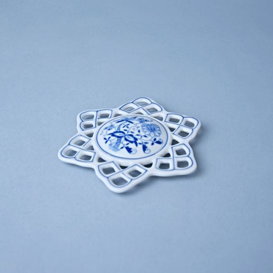 Christmas decoration - Snow flake 10,4 cm, Original Blue Onion Pattern