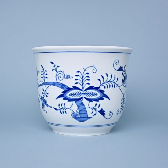 Květináč bez uch, bez nožky pr.19 cm; v.15,8 cm, Cibulák, originální z Dubí