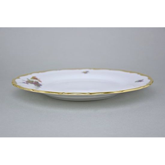 Talíř mělký 26 cm, Aristokrat, Queens Crown, Original Bohemia porcelain