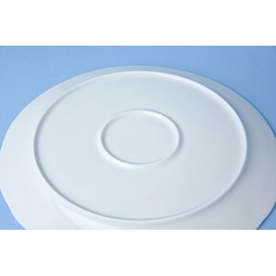 Plate club 30 cm, Rokoko white, Cesky porcelan a.s.