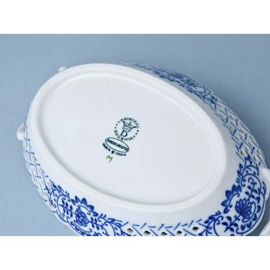 Basket perforated 18,5 cm, Original Blue Onion Pattern