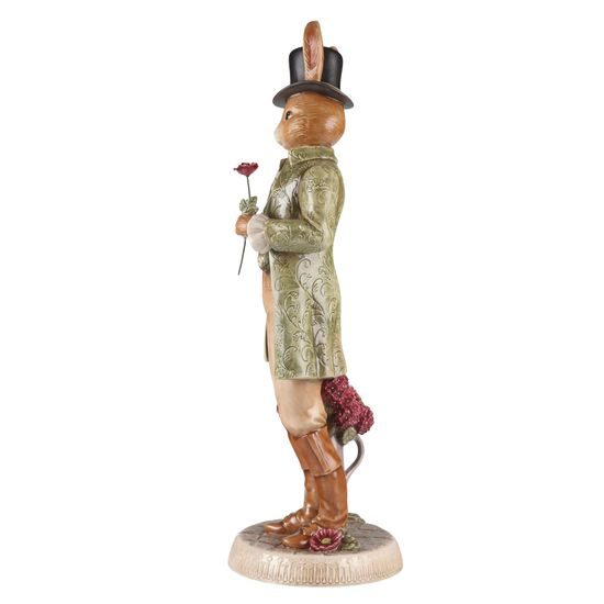 Figurka Pan Zajíček 16,5 / 16,5 / 50 cm, kamenina, Goebel
