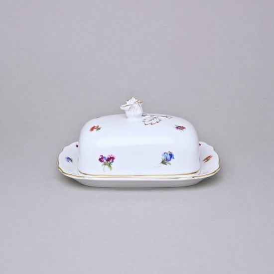 Butter dish for 125 g butter - bottom (platter), Házenka, Český porcelán a.s.