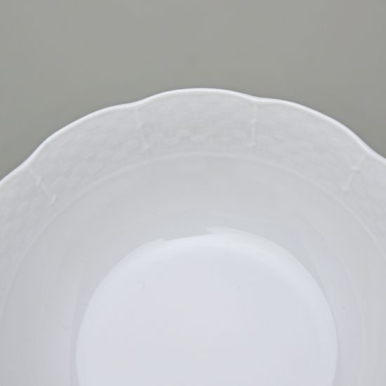 Bowl 13 cm, Thun 1794 Carlsbad porcelain, Natalie white