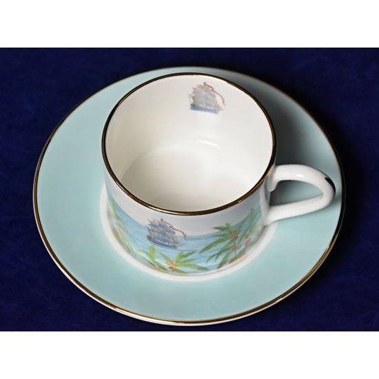 Blenheim Palace - Indian Room: Cup 200 ml and saucer breakfast, English Fine Bone China, Roy Kirkham