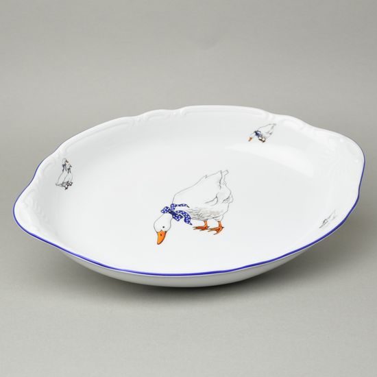 Constance husy, Koš na chléb 33 cm, Thun 1794, karlovarský porcelán