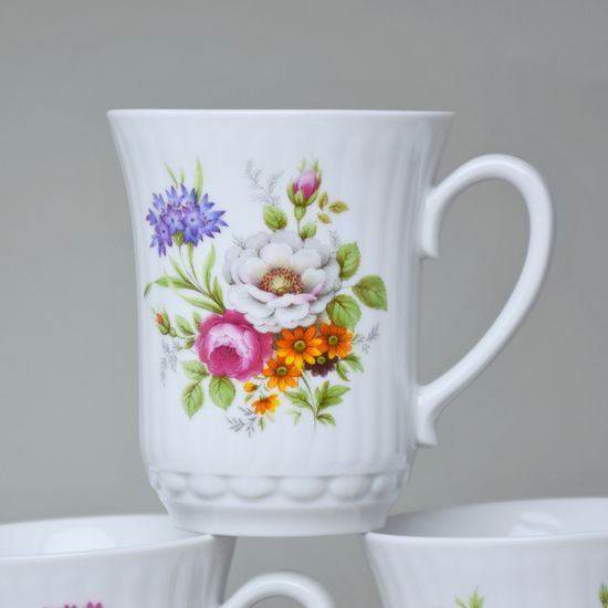Mug Derby 250 ml, set 6 pcs., colorful flowers, Český porcelán a.s.