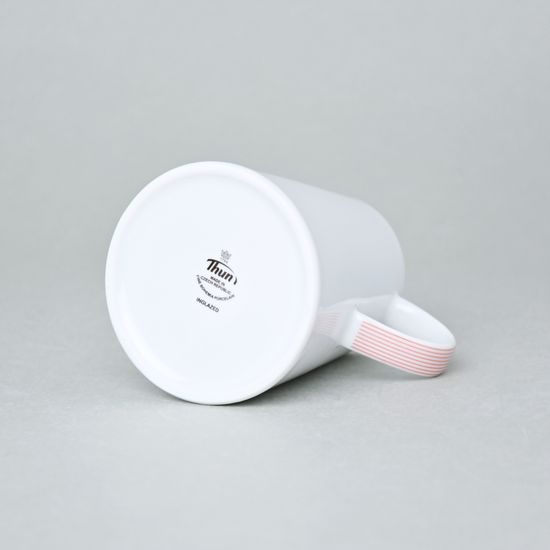 Mlékovka 240 ml, Thun 1794, karlovarský porcelán, TOM červená linka