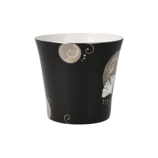 Hrnek 350 ml Ginko - černé, 130 / 10,5 / 9,5 cm, jemný kostní porcelán, Goebel