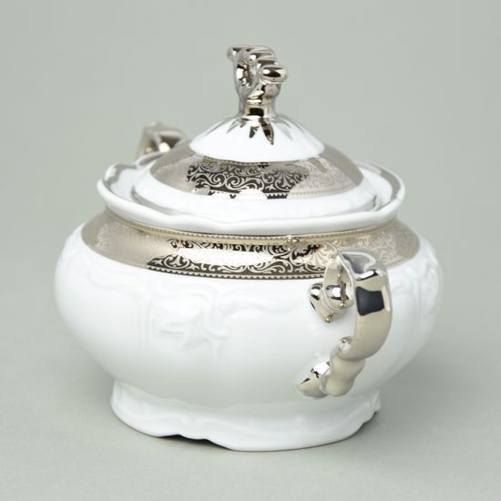 Sugar bowl 400 ml, Marie Louise 88042 platinum, Thun 1794 a.s.