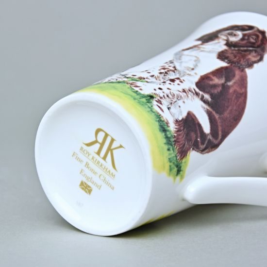 Psí kolekce - Anglický špringršpaněl: Hrnek Emily 400 ml, anglický kostní porcelán Roy Kirkham