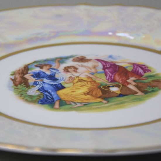 The Three Graces: Plate dining 27 cm, Thun 1794, karlovarský porcelán, BERNADOTTE