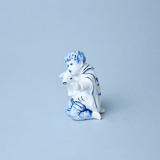 Boy with sheep 7,2 cm, Original Blue Onion Pattern
