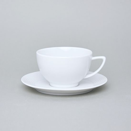 Cup and saucer 240 ml / 150 mm, Thun Calsbad porcelain