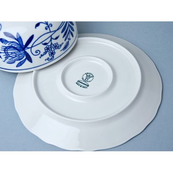 Cheese jar round - complet, Original Blue Onion Pattern