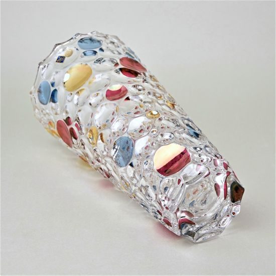 Vase Lisboa 31 cm color dots - Crystal glass, Jihlavské sklárny Bohemia 1845