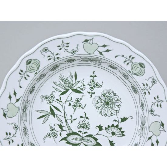 Plate deep 21 cm, Original Green Onion pattern