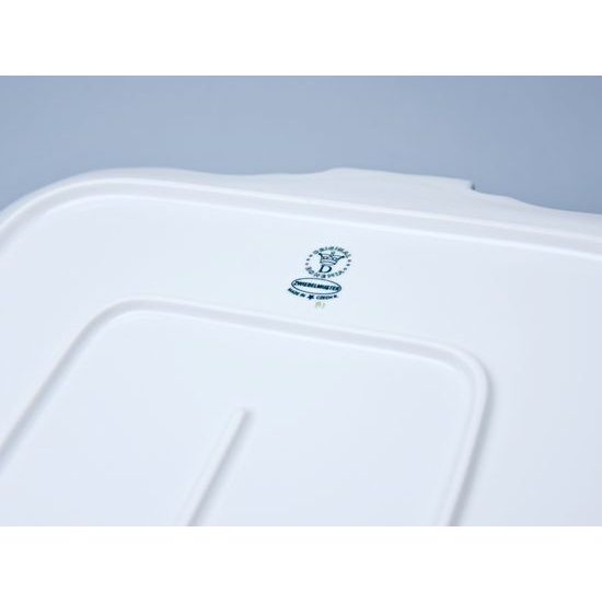 Tray embossed 35 x 35 cm, Original Blue Onion Pattern