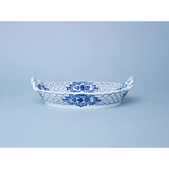 Basket perforated 21 cm, Original Blue Onion Pattern