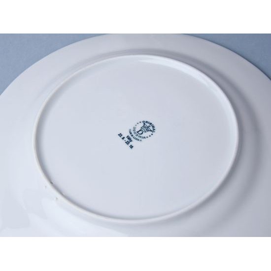 Talíř mělký 24 cm, Váhy, (i na zeď), Cibulák, originální z Dubí