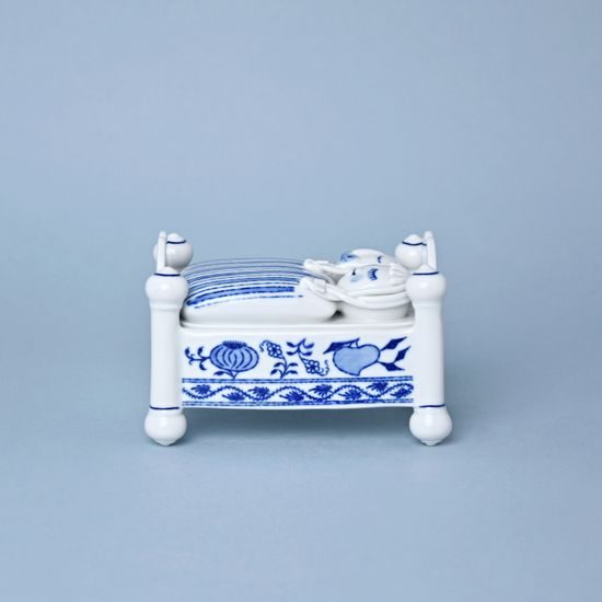 Dóza na bonbóny / postýlka / - komplet 13 x 9,5 cm, Cibulák, originální z Dubí