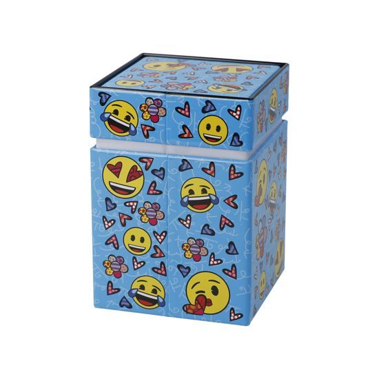 Tea tin emoji® by BRITTO® - "Always Happy" 7,50 / 7,50 / 11 cm, R. Britto, Goebel
