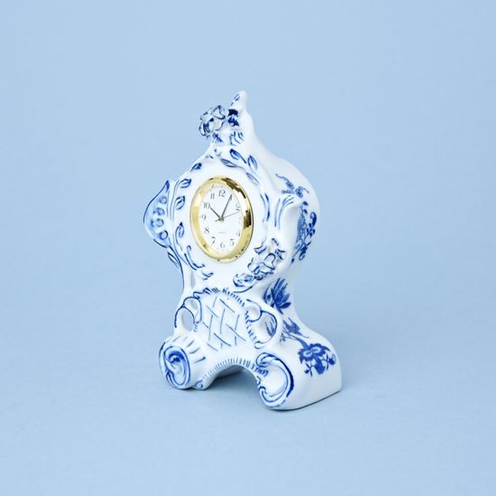 Clock mini Vlasta 12,5 cm, Original Blue Onion Pattern