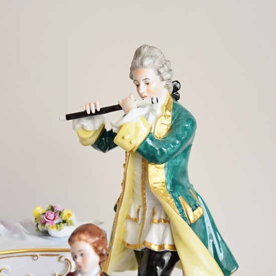 Concert Group, 28 x 27 x 38 cm, Porcelain Figures Gläserne Porzellanmanufaktur