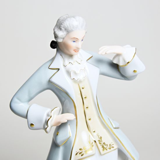 Gentleman rococo 10 x 10 x 23,5 cm, Luxor, Porcelain Figures Duchcov