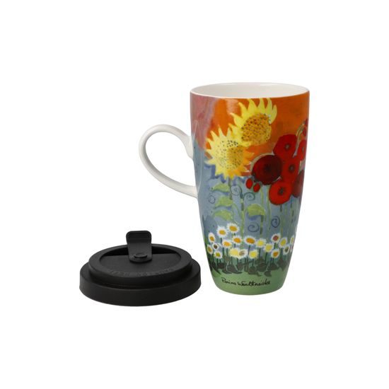 Mug to go R. Wachtmeister - Lestate in giardino, 0,5 l, Fine Bone China, Cats Goebel