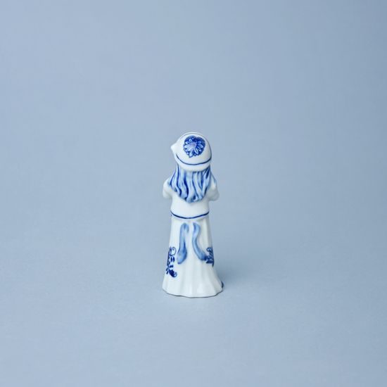 Děvče, Porcelánová figurka 9,5 cm, Cibulák, originální z Dubí