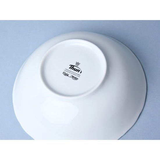 Bowl 16 cm 450 ml, Ophelia white with bottom sign, Thun 1794
