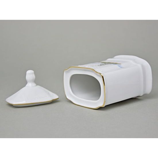 Kořenková souprava, 6 koř., Thun 1794, karlovarský porcelán, BERNADOTTE myslivecká