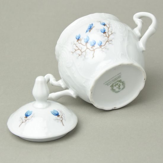 Cukřenka 0,22 l, Thun 1794, karlovarský porcelán, BERNADOTTE motýli