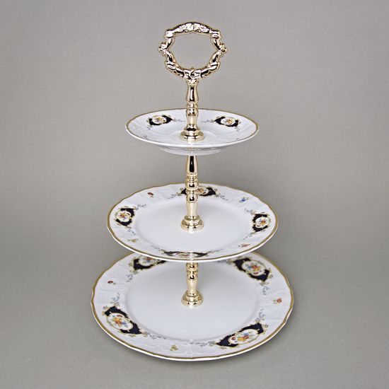 Compartment dish 3 pcs., Thun 1794 Carlsbad porcelain, BERNADOTTE arms