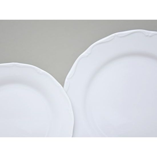 Verona white: Plate set with 25 cm dining plate, G. Benedikt 1882