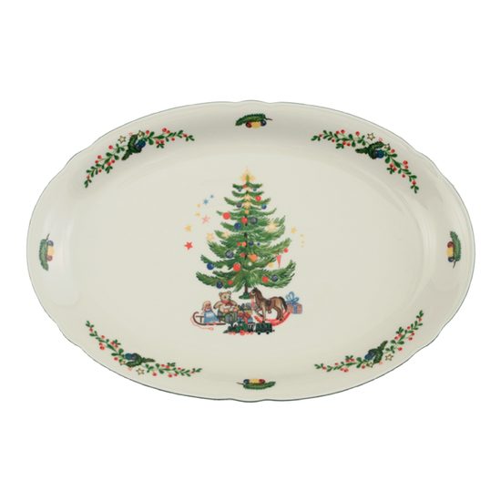 Podnos ovál 35 cm, Marie Luise Vánoce 43607, Porcelán Seltmann