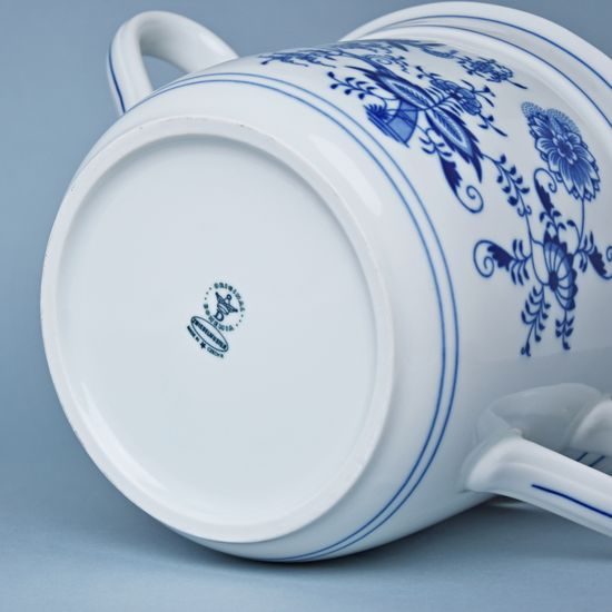 Mug Czech big with 2 handles 3 l, Original Blue Onion Pattern