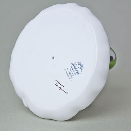 Egg cup 7 cm, Green Duck, Lindner porcelain