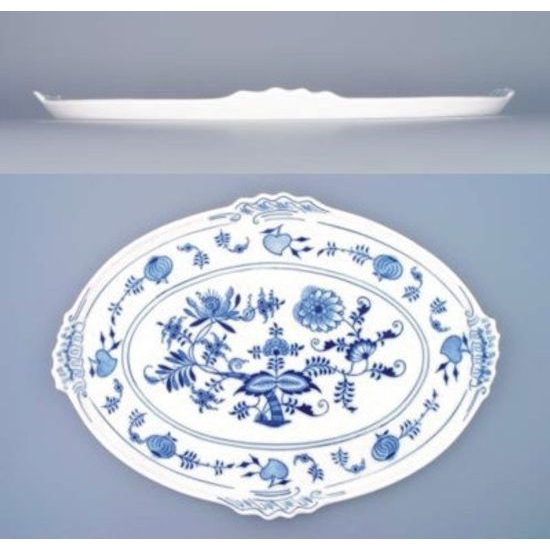 Tray oval 42 x 31 cm, Original Blue Onion Pattern, QII