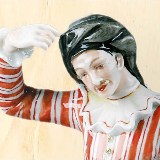 Scaramouche 11,0 x 8,0 x 19,0 cm, Schober Heinz, Porcelánové figurky Unterweissbacher