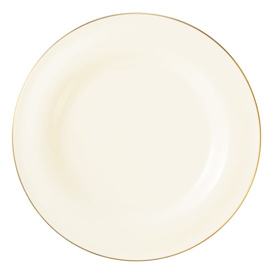 Plate flat round 27,7 cm, MEDINA gold, Porcelán SELTMANN