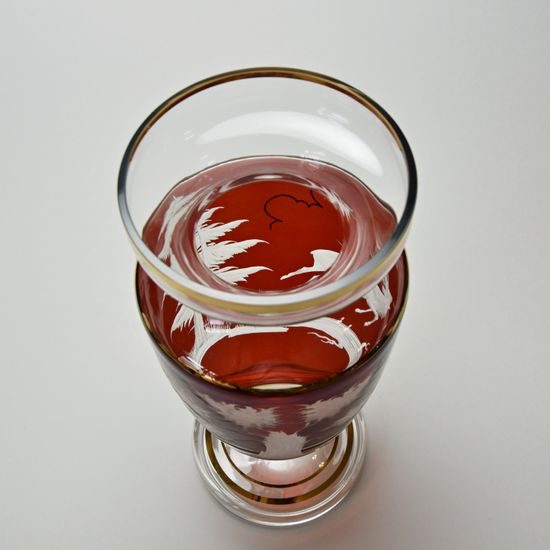 Egermann: Vase Red Stain, 30,5 cm, Egermann Glass