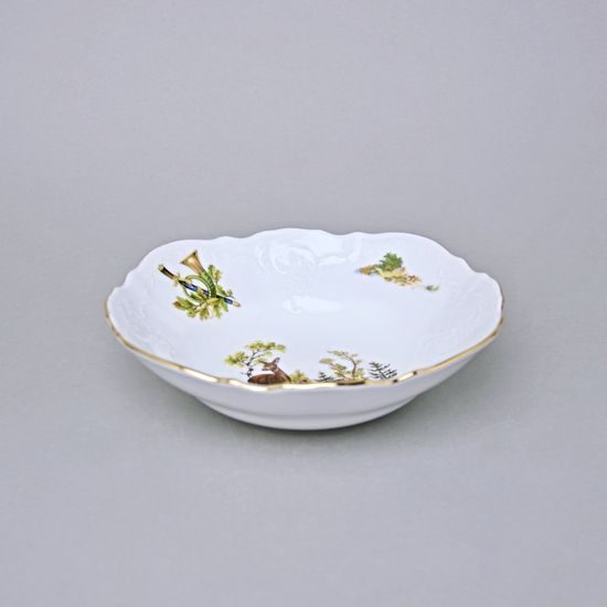Miska 19 cm, Thun 1794, karlovarský porcelán, BERNADOTTE myslivecká