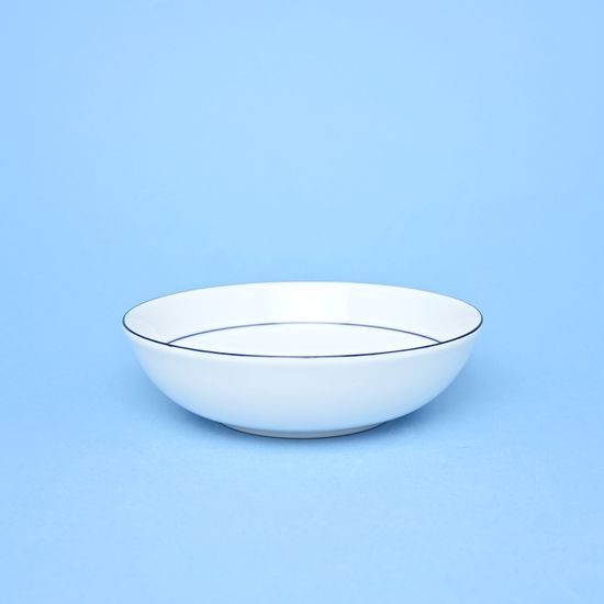 Bowl 19 cm (Jana), Thun 1794, karlovarský porcelán, Nina blue stripes