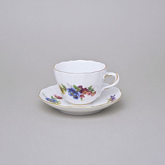 Cup and saucer A plus A 0,08 l / 11 cm for mocca (mini coffee), Harmonie, Cesky porcelan a.s.