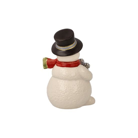 Snowman figurine The Joy of Winter 6 / 5.5 / 9cm, stoneware, Goebel