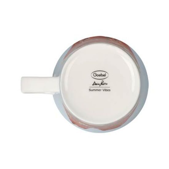 Hrnek 350 ml, Léto je tu 13 / 10 / 9,5 cm, jemný kostní porcelán Daria Rosso, Goebel