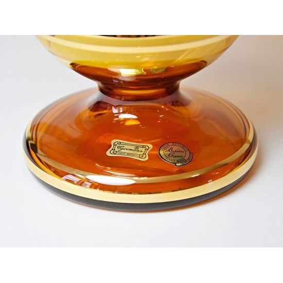 Egermann: Vase Amber Yellow Stain, 25,5 cm